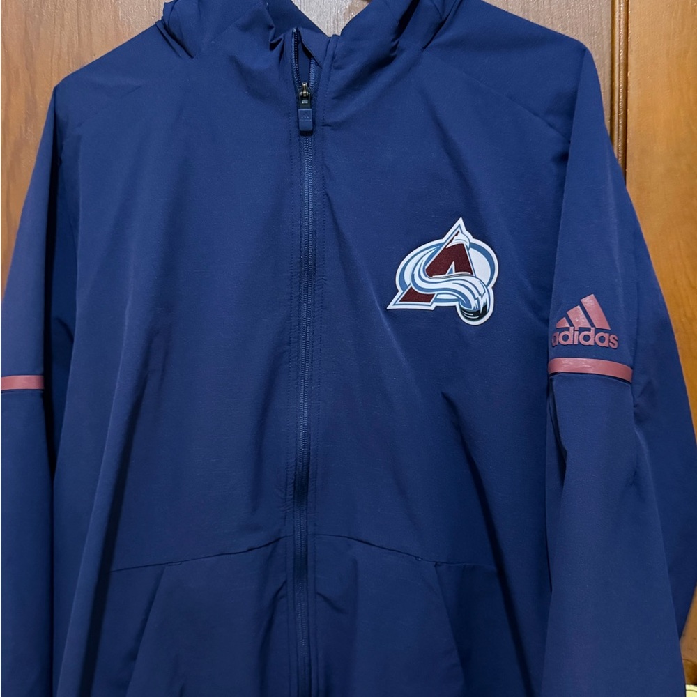 Adidas Men’s  Navy Colorado Avalanche Full-Zip Hooded Jacket NHL hockey